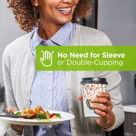 Perfect Touch Perfectouch 10 oz. Insulated Paper Cups Wisesize Coffee Dreams, PK500 5310DX